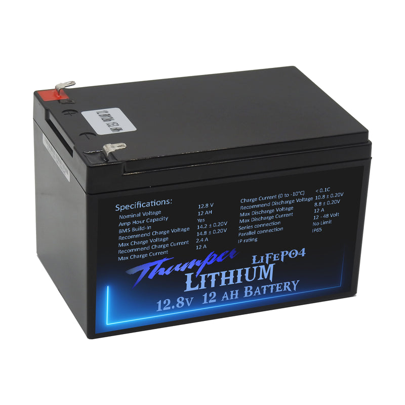 Lithium 12 AH Deep cycle Battery