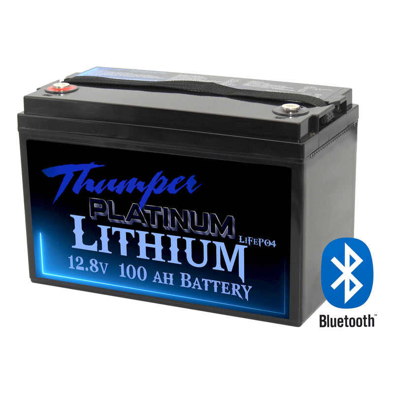 Thumper Lithium 100 AH LiFePO4 Prismatic Battery 100 Amp BMS BLUETOOTH | TL-100BT  *5yr warranty - Easter special price - Home of 12 Volt Online