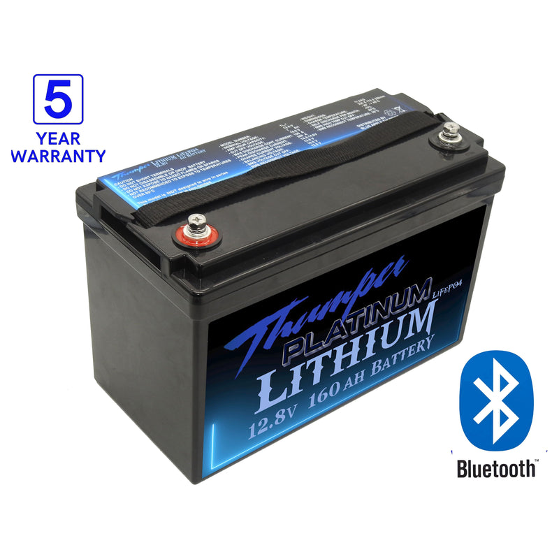 Thumper Lithium 120 AH LiFePO4 Battery + REDARC Core BCDCN1240 40 Amp DC Charger + Fuses Lugs and Heatshrink