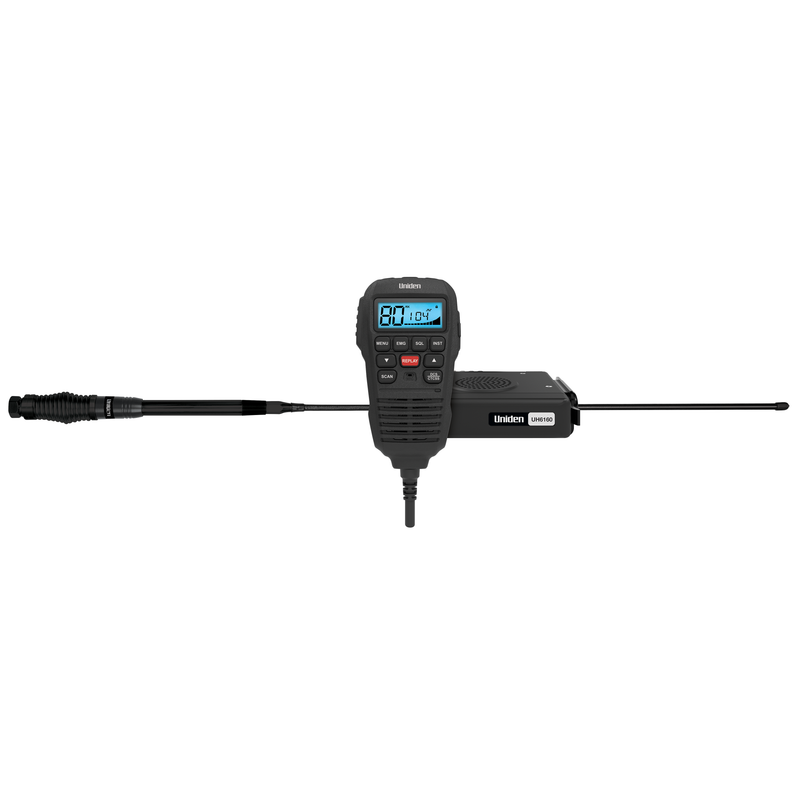 Mini Compact UHF CB With Remote Speaker MIC, Instant Replay Function & AT780 Antenna | UH6160 - Home of 12 Volt Online