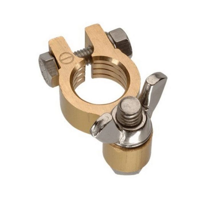 Projecta Forged Brass Battery Terminal Negative Wingnut | BT614-N1 - Home of 12 Volt Online