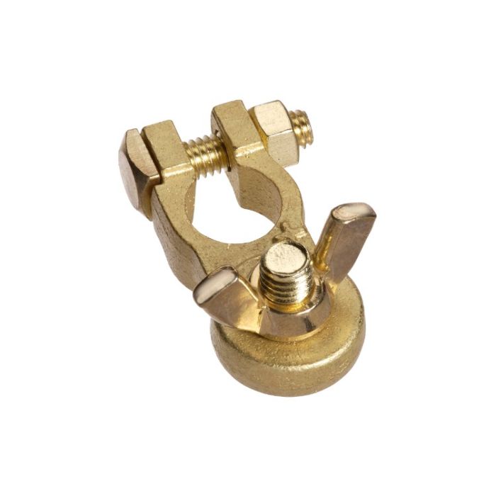 Projecta Brass Battery Terminal HD Positive Wingnut | BT14H-P1 - Home of 12 Volt Online