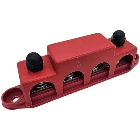 4 way Bus Bar Power Distribution Block 150A Positive | BB-P-4W - Home of 12 Volt Online