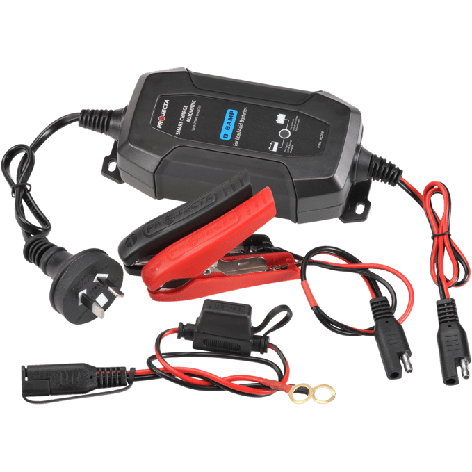 Projecta Charge and Maintain 240Volt Battery Charger 0.8Amp - Home of 12 Volt Online